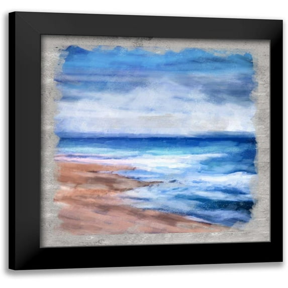 Alvarez, Cynthia 15x15 Black Modern Framed Museum Art Print Titled - Waves Layered