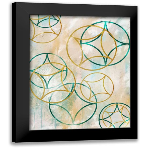 Alvarez, Cynthia 15x18 Black Modern Framed Museum Art Print Titled - Sparkling Spheres 2