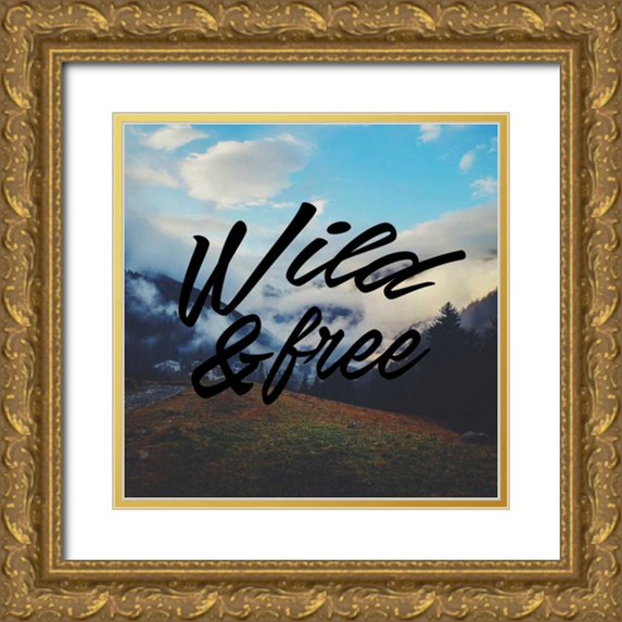 Alvarez, Cynthia 26x26 Gold Ornate Wood Framed with Double Matting Museum Art Print Titled - Free And Wild