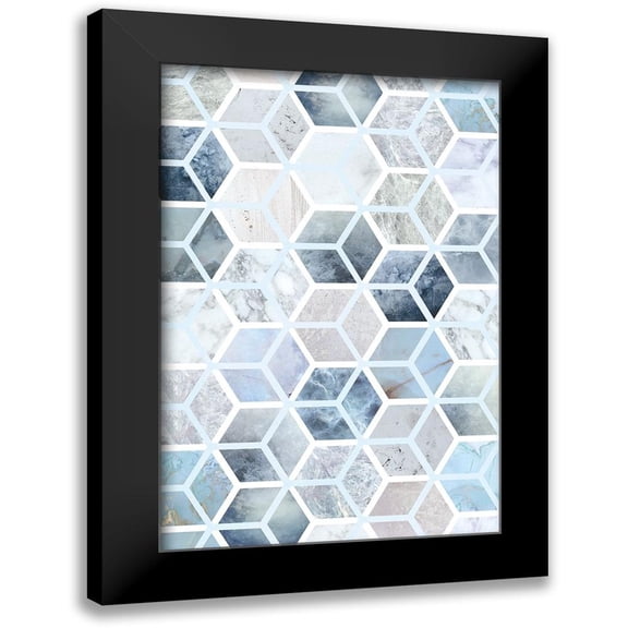 Alvarez, Genesis 11x14 Black Modern Framed Museum Art Print Titled - Cube Matrix I