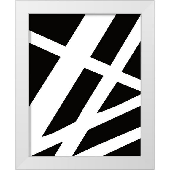 Alvarez, Genesis 12x14 White Modern Wood Framed Museum Art Print Titled - Lines I