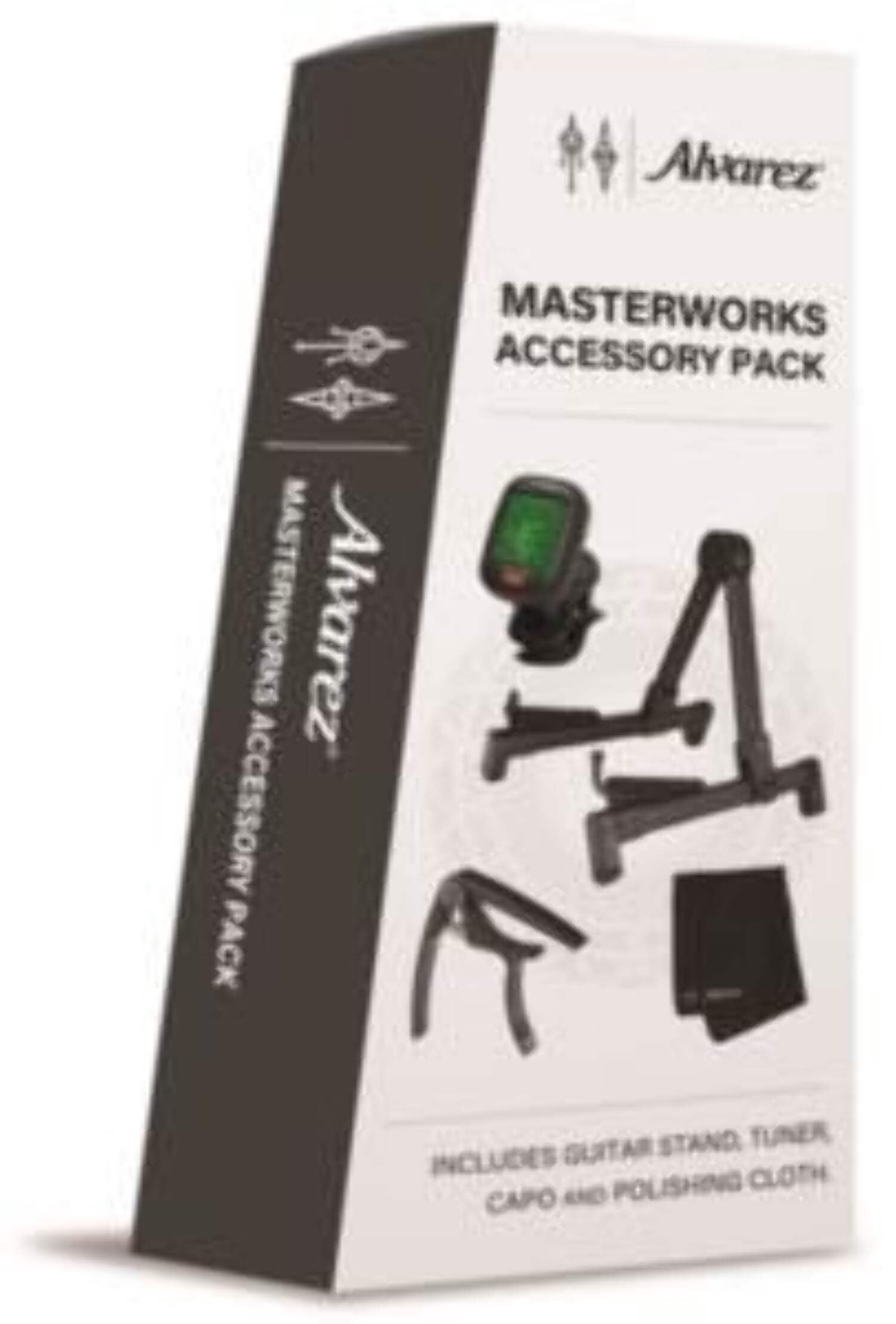 Alvarez Masterworks Accessory Pack, Stand, Tuner, Capo, Polishing Cloth