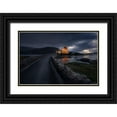 thumbnail image 1 of Alvarez Osorio, Cesar 24x17 Black Ornate Wood Framed with Double Matting Museum Art Print Titled - Eilean Donan Castle, 1 of 4