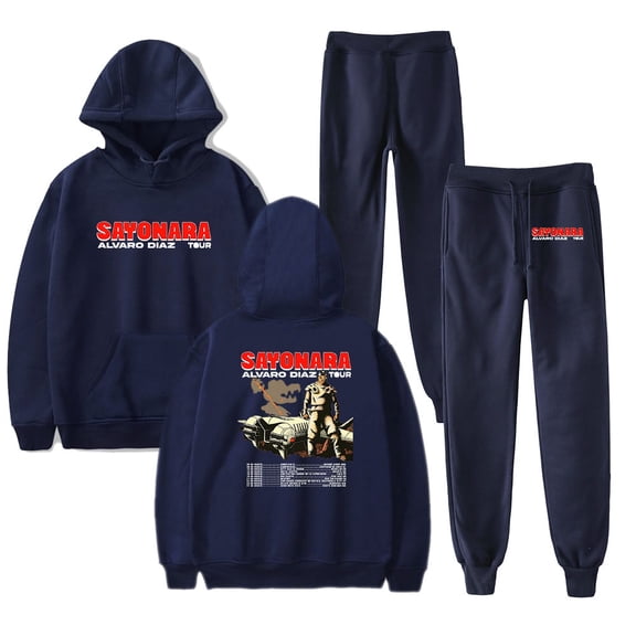 Alvaro Diaz Sayonara Tour Hoodie Pants Sets Merch Men/Women Sweatshirt Pants Two Piece Set Fashion Streetwear