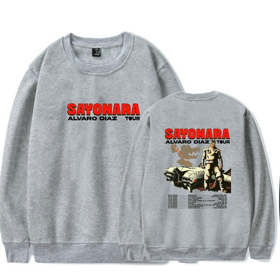 Alvaro Diaz Sayonara Tour Merch Long Sleeve Crewneck Sweatshirt For Men/Women Unsiex Fashion Winter Streetwear