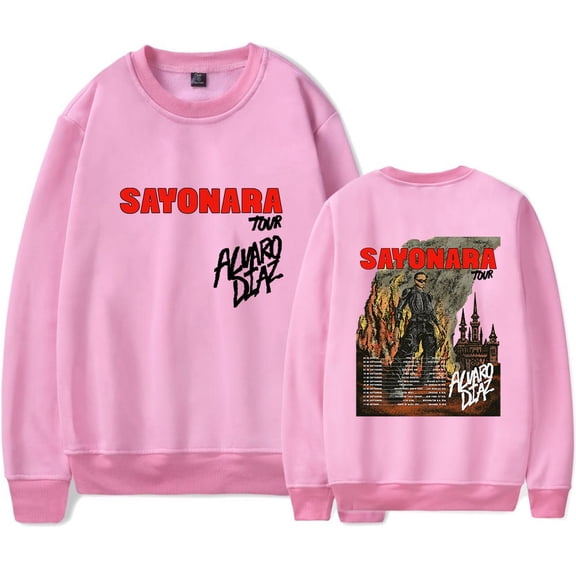 Alvaro Diaz Sayonara Tour Merch Long Sleeve Crewneck Sweatshirt For Men/Women Unsiex Rapper Hip Hop Streetwear