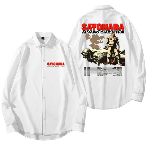 Alvaro Diaz Sayonara Tour Merch Shirt Women Men Long Sleeve Casual Streetwear Clothes