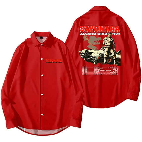 Alvaro Diaz Sayonara Tour Merch Shirt Women Men Long Sleeve Casual Streetwear Clothes