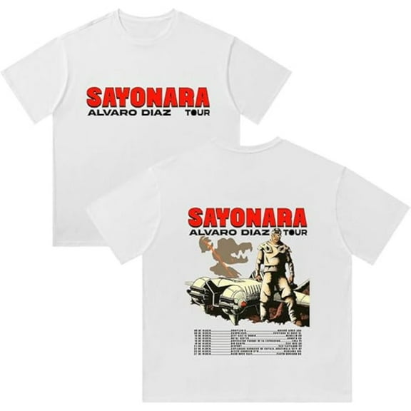 Alvaro Diaz Sayonara Tour T-Shirt Crewneck Cotton Tee Women Men Casual Short Sleeve Clothes