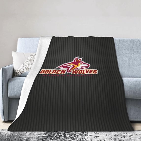 Alvernia A University Logo Fleece Blanket, Very Soft Microfiber Flannel Blanket for Couch Warm and Cozy for All Seasons