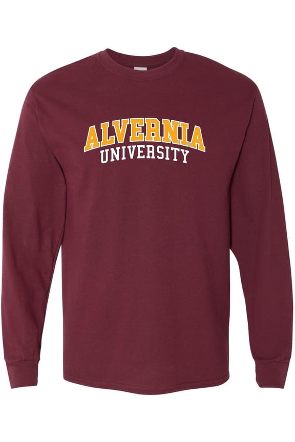 Alvernia University Block Unisex Long Sleeve T-Shirt - Alvernia Golden Wolves Apparel