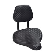 AlveyTech 11" Width Universal Black Vinyl Bike Saddle Seat with Backrest & Cushion for Men & Women