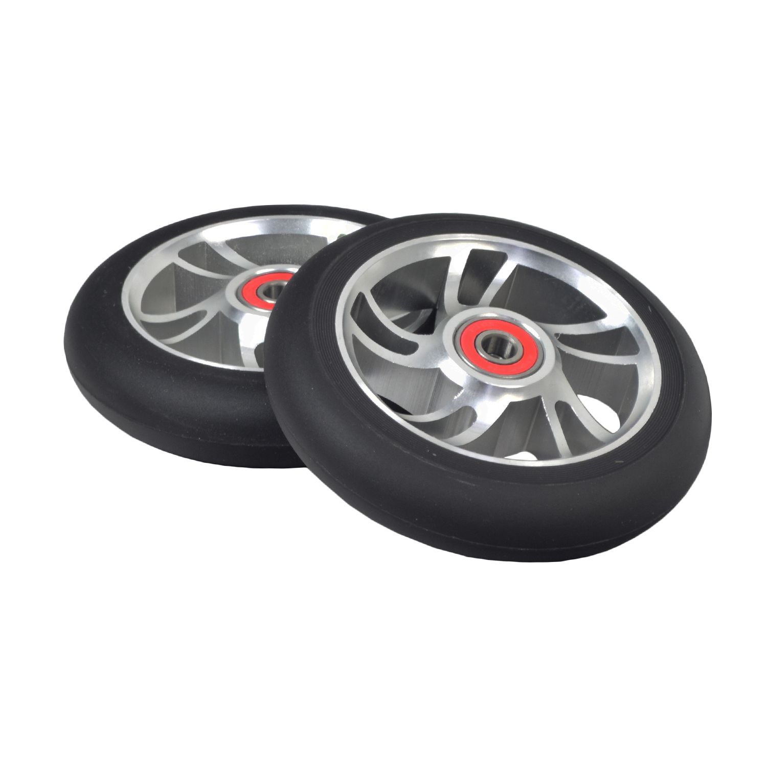 AlveyTech 110 mm 5Spoke Curved Pro Kick Scooter Wheels (Set of 2