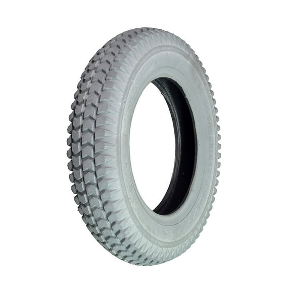 AlveyTech 14"x3" (3.00-8) Pneumatic Tire with C248G Knobby Tread for Mobility Scooters and Power Chairs - Gray Non-Marking Primo Powertrax, Fits Wheels with 8 Inch Rims, for Pride, Jazzy, Jet