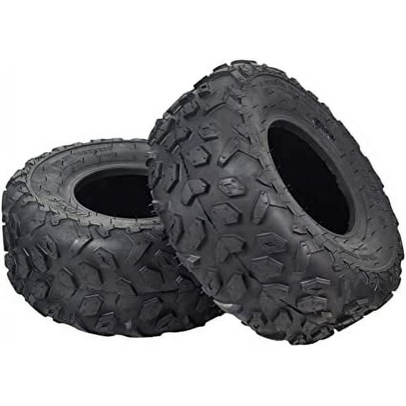 AlveyTech 145/70-6 Tires (Set of 2) - For Coleman CC100X & CT100U Mini Bikes - Tubeless Pneumatic Tires With Knobby Tread Design - Coleman Mini Bike Tires