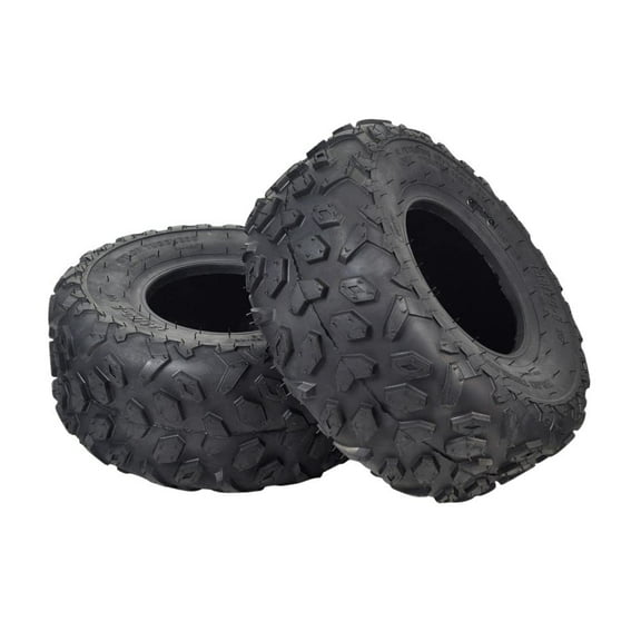 AlveyTech 145/70-6 Tubeless Pneumatic Tire with Knobby Tread (Set of 2) - Compatible with the Realtree RT100 Mini Bike - Knobby Tread Design