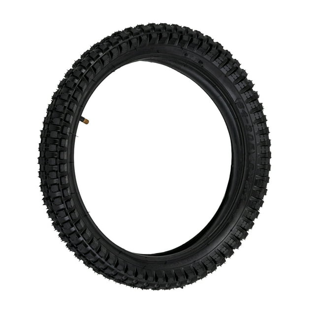 AlveyTech 16x2.4 (64-305) Front Tire and Tube Set with Q204 Knobby ...