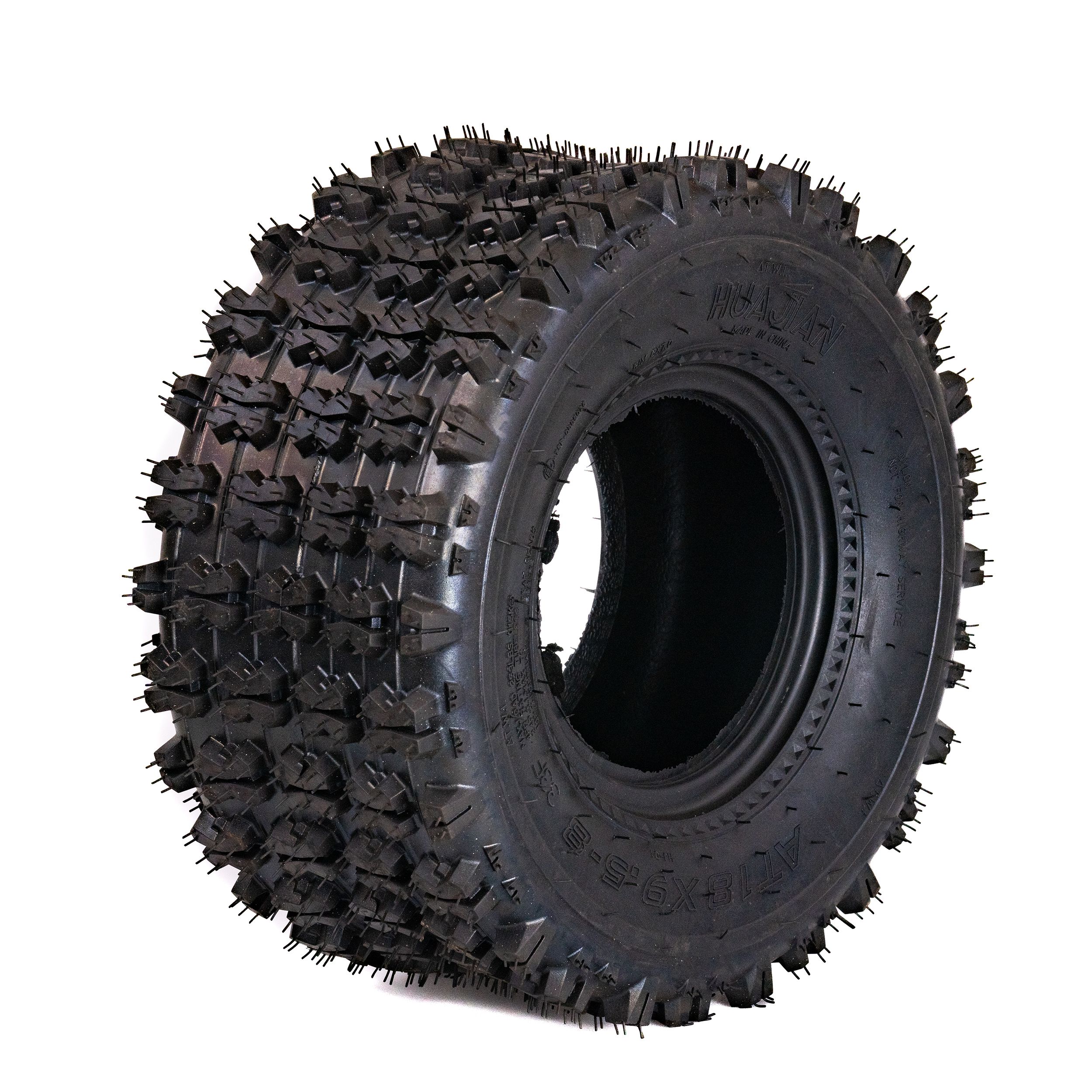 AlveyTech 18x9.5-8 Rear Tire for the Coleman AT125-EX & AT125-UT ATV,  Tubeless Pneumatic Rubber Tire