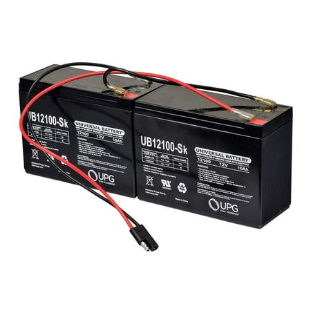 Premium 24 Volt SLA Battery Pack for Currie Technology eZip, GT, IZIP, Mongoose, and Schwinn Scooters (10 Ah, With Harness)