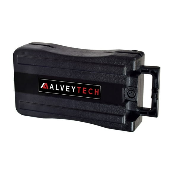 AlveyTech 24 Volt 10 Ah Rack Mount Battery Pack for Currie eZip and IZIP Electric Bikes - Replacement with Button-Style Terminals for Electric Power Currie eBike, Bike, Bicycle