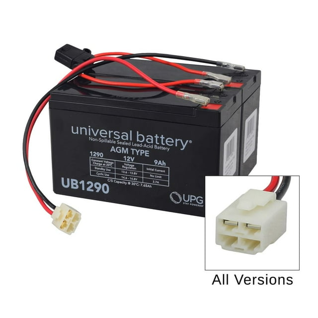 AlveyTech 24 Volt 9 Ah Battery Pack for Razor Dirt Quad with Wiring Harness Replacement