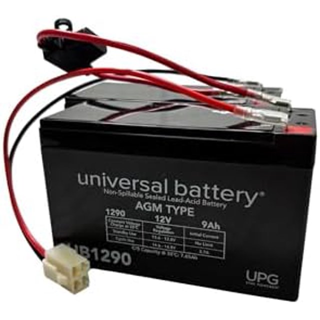 AlveyTech 24V 9Ah Replacement Battery Pack For Razor Dirt Quad Electric ATV – Set Of 2 AGM Batteries With Harness