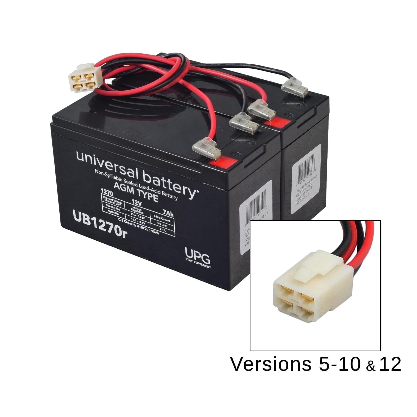 Premium 24 Volt SLA Battery Pack for the Razor E300 & E325 Electric Scooter (7 Ah Standard Range, Versions 5-10, 12)