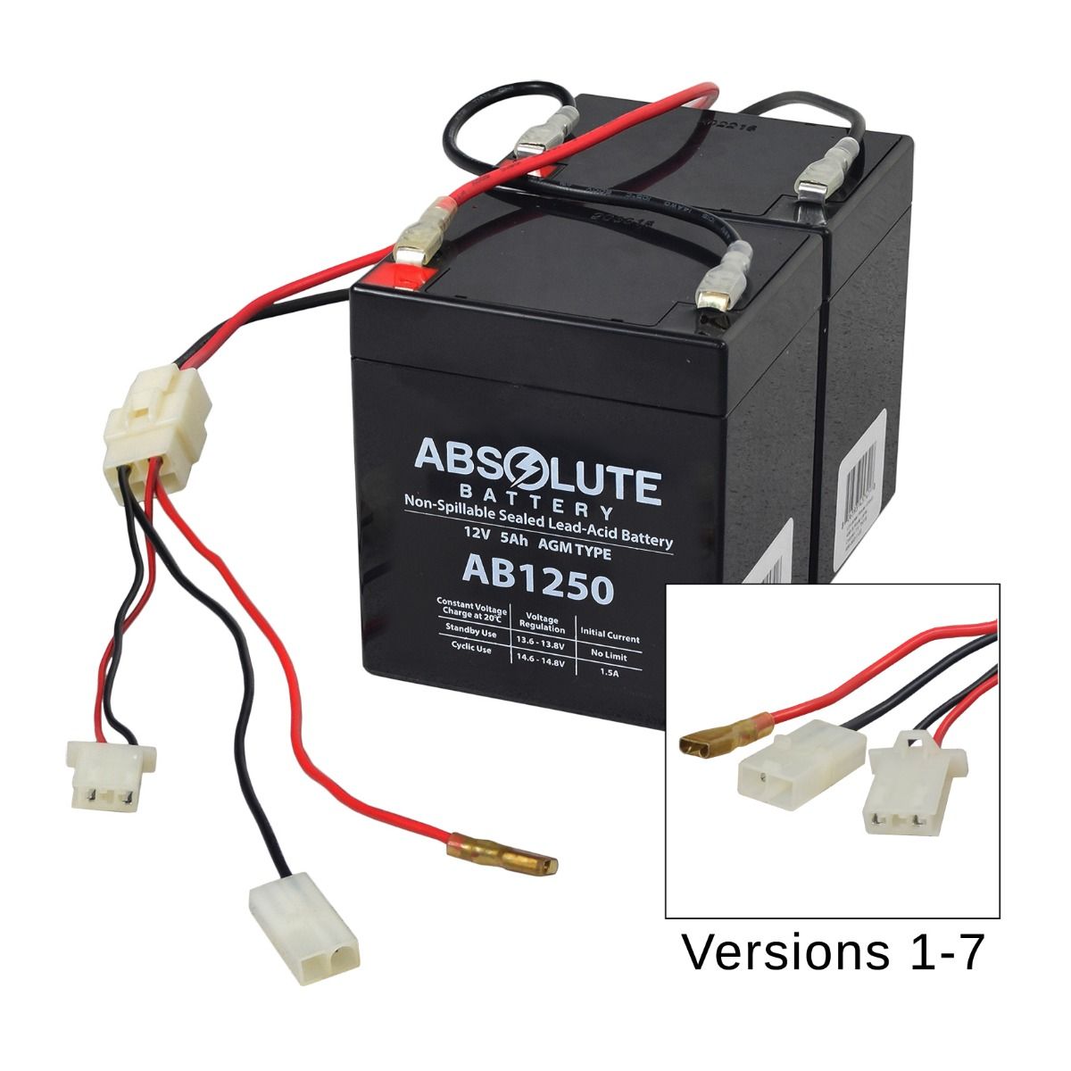 AlveyTech 24 Volt Battery Pack (Versions 1-7) - For the Razor E100, E100 Glow, E125 Electric Scooter - image 1 of 9
