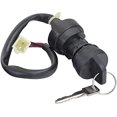 thumbnail image 1 of AlveyTech 3 Wire Ignition Key Switch for ATVs & Dirt Bikes (Threaded Shaft Mount), 1 of 1