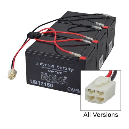 AlveyTech 36V 12 Ah Replacement Battery Pack for Razor SX500 Dirt Rocket Bike (with Wiring Harness)