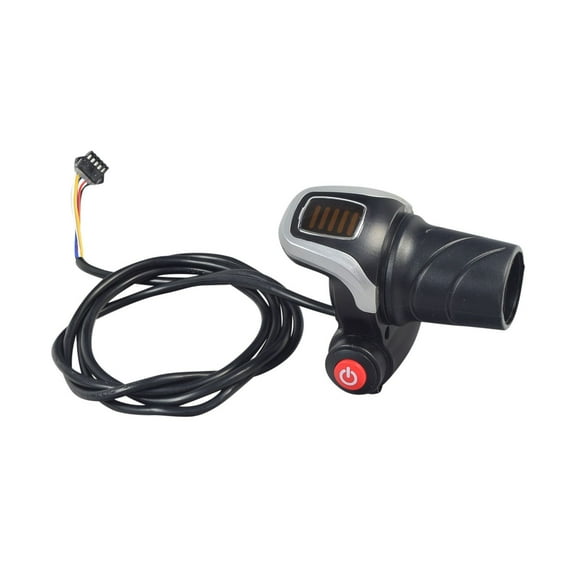 AlveyTech 36V Twist Grip Throttle with Battery Indicator & On/Off Switch for The Swagtron EB5 E-Bike