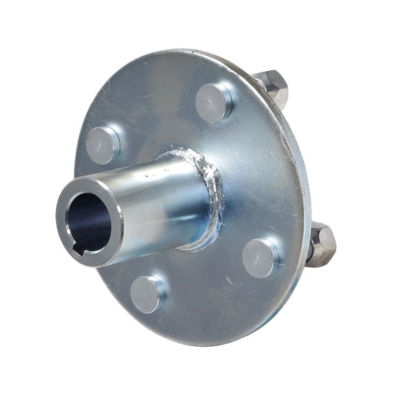 AlveyTech 4" x 4" Go-Kart Live Axle Hub with 1" to 3/4" Step-Down for Go-Kart, ATV, Quad, Golf Cart