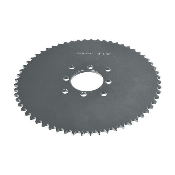 AlveyTech #40/41/420 Chain 60 Tooth Steel Sprocket - For Go-Kart, Mini Dirt Bikes, ATV, 4-Wheel Quad