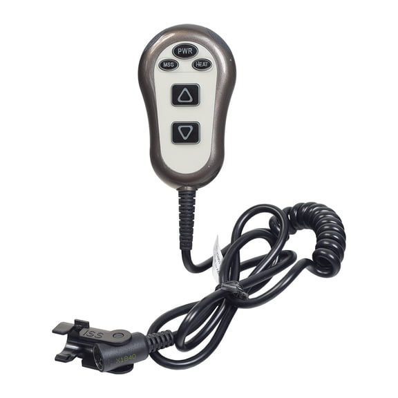 AlveyTech 5-Button Golden Technologies Lift Chair Remote PL340-9-Pin Connector Recliner Remote Replacement with Protective Cover - Lift, Recline, Heat and Massage Chair Controller - (HV4200-HC)