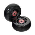 thumbnail image 1 of AlveyTech 76 mm x 30 mm Caster Wheels for the Razor Crazy Cart (V7+), Shift (V1+), and the XL (V3+) (Set of 2) (Black Wheel Black Hub) - Replacement Scooter Wheel Parts, Kids Drifting E-Scooter, 1 of 9