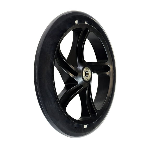 AlveyTech 8" (200 mm) Caster Wheel Assembly for Drive Medical DV8 Steerable Knee Walker - Single, Use on Front or Rear, 8 Inch Wheels for Knee Scooter and Walkers, Replacement Parts and Accessories