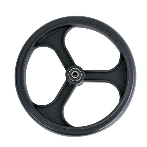 AlveyTech 8" Front Wheel for the Drive Medical D-Lite Rollator - (9501A75001) Replacement Black 3-Spoke 8-Inch Wheels with Bearings for Drive Model 750N Rolling Walker/Rollators (Single)
