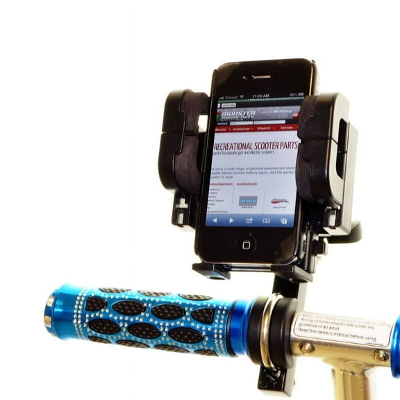 AlveyTech Adjustable Wings Handlebar Mounted Smartphone Holder, Parts for Bikes, Bicycles & Scooters