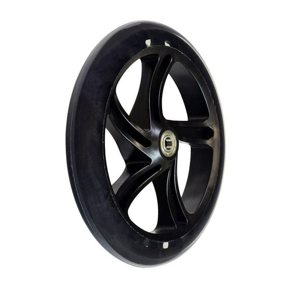 AlveyTech Black 8" (200 mm) Caster Wheel Assemblies (Set of 4) - Replacement Parts for the Drive Medical DV8 Steerable Knee Walker, Rollators, Mobility Push Walkers, Transport Chair, Folding Scooter