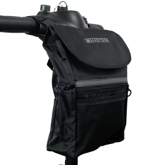 AlveyTech Front Tiller Bag Fabric Travel Basket for Wheelchair
