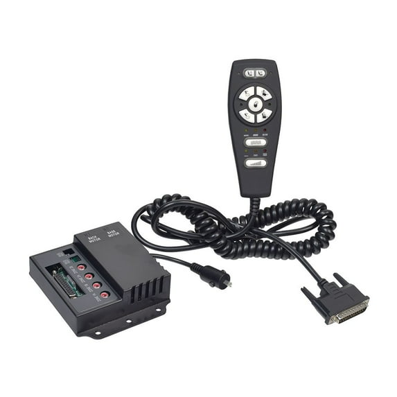 AlveyTech Hand Control Assembly & Control Box with Heat & Massage for Pride & Mega Motion Lift Chairs (Serial Number LB410312004F30 and Later) - (ELEASMB7331) Replacement Power Recliner Chair Remote