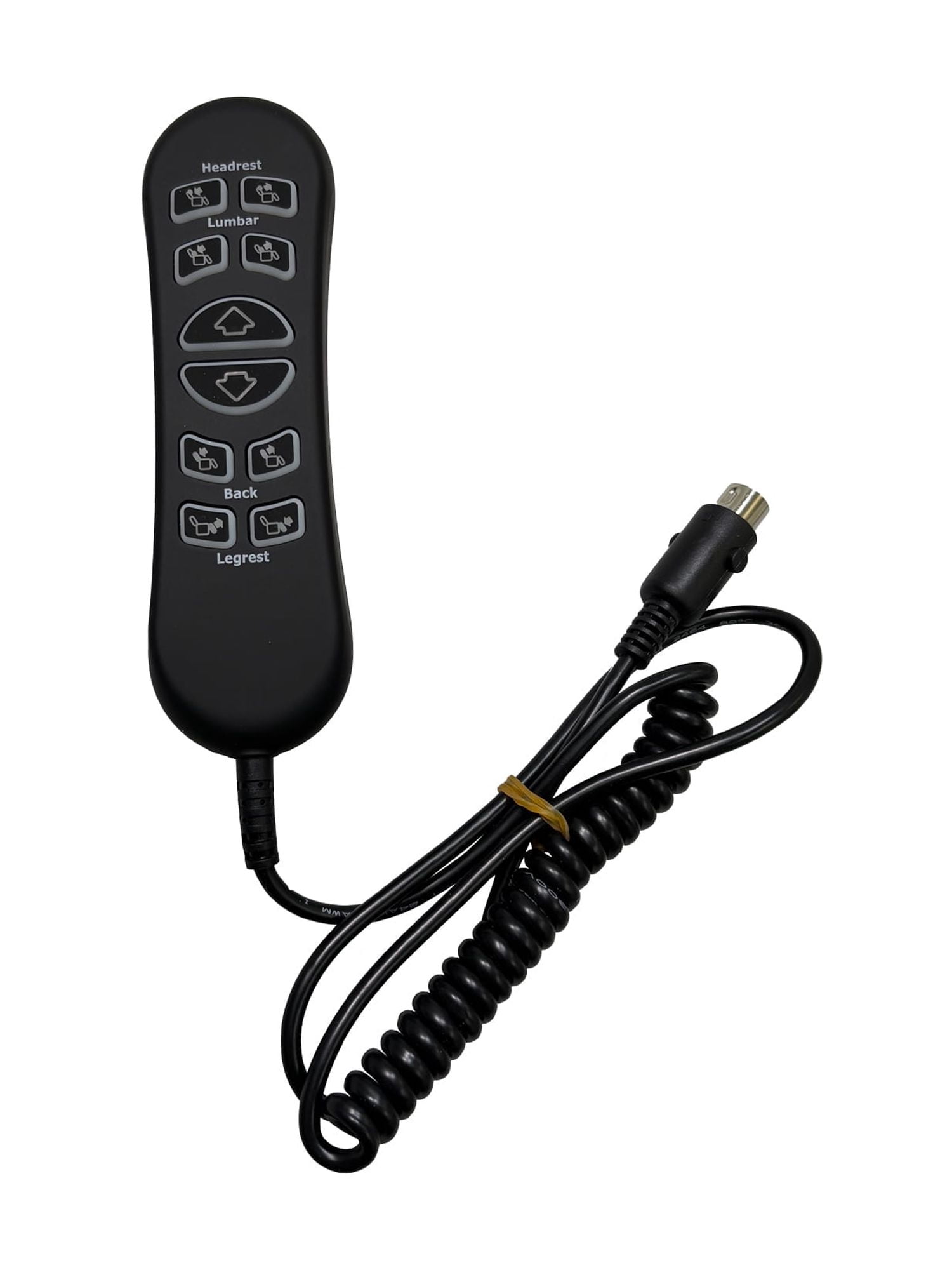 AlveyTech 10-Button 5-Pin Replacement Remote Hand Control for Mega Motion (with MM3702 Dual Motor Assembly), Jackson Catnapper Warner, and Flexsteel Jenkins Power Recliner Lift Chairs - (CTL1804039)