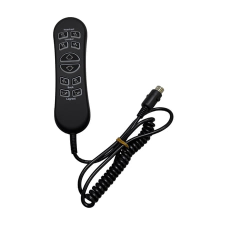 AlveyTech 10-Button 5-Pin Replacement Remote Hand Control for Mega Motion (with MM3702 Dual Motor Assembly), Jackson Catnapper Warner, and Flexsteel Jenkins Power Recliner Lift Chairs - (CTL1804039)