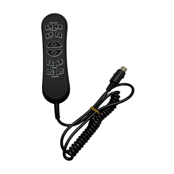 AlveyTech 10-Button 5-Pin Replacement Remote Hand Control for Mega Motion (with MM3702 Dual Motor Assembly), Jackson Catnapper Warner, and Flexsteel Jenkins Power Recliner Lift Chairs - (CTL1804039)