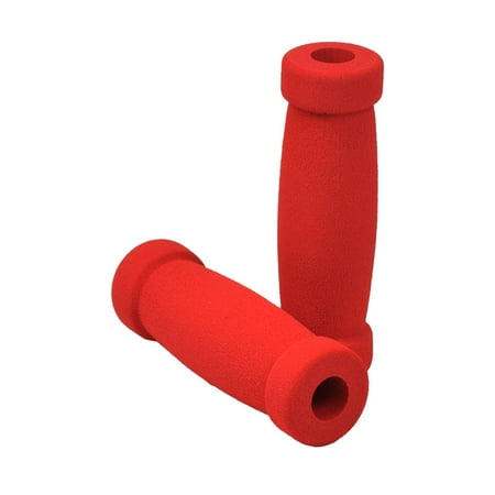 AlveyTech Handlebar Foam Grip Set for Razor, Radio Flyer, Kick Scooter and Electric Scooter (Red)