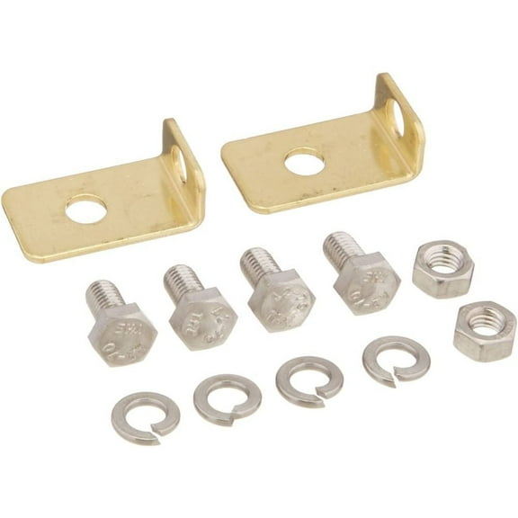 AlveyTech L Terminal Adapter Kit with 4 Bolts/2 Nut/4 Washers for Batteries (Screw to Post Terminal)
