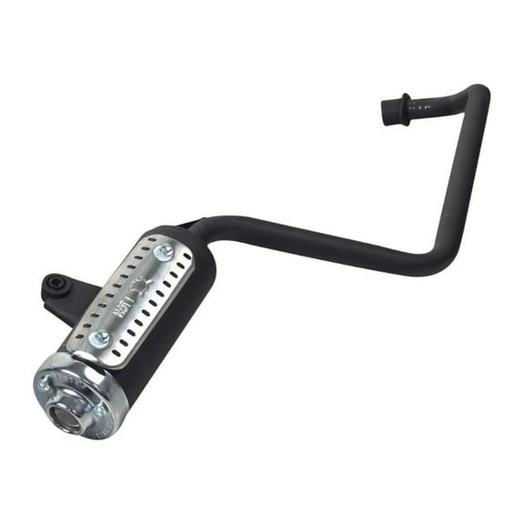 AlveyTech Muffler & Pipe Assembly for Coleman AT125-EX ATV, 4-Wheels Engine Part, Matte Black Finish