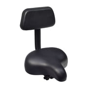 AlveyTech Oversized Bike Saddle Seat with Backrest Cushion Wide Comfort Back Rest Seat for Men/Women