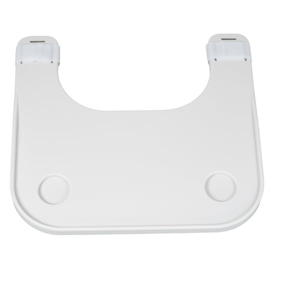 AlveyTech Plastic Removable Tray Table with Cup Holder, Wheel Chairs & Transport Chair Parts (White)