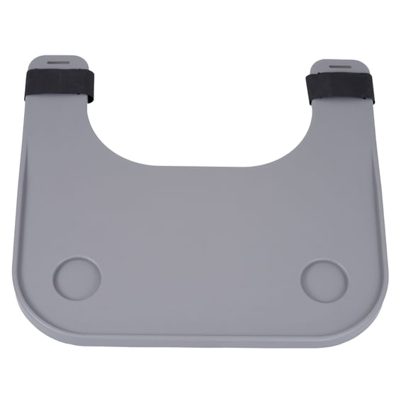 AlveyTech Plastic Removable Tray Table with Cup Holder, Wheel Chairs & Transport Chairs Trays (Gray)